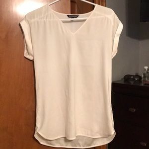 Express white v neck blouse